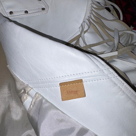 Vintage 80s Eagle Fringed Cow-Boy Western Leather Jacket - Picture 7 of 10